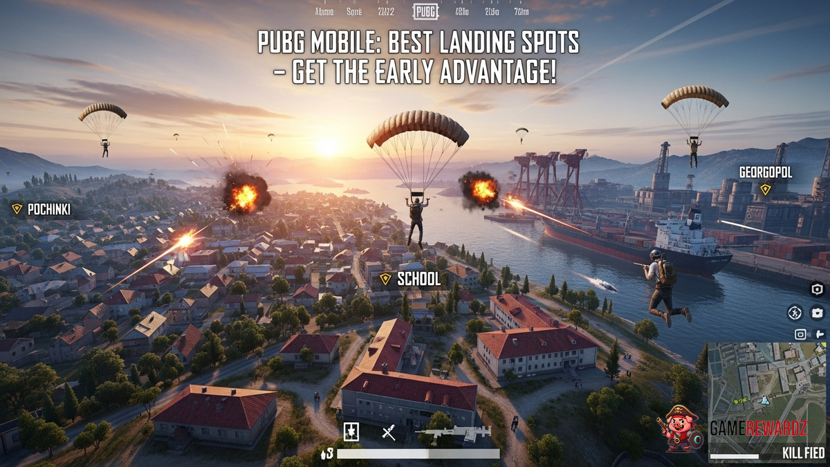 PUBG Mobile: Best Landing Spots – Get the Early Advantage!